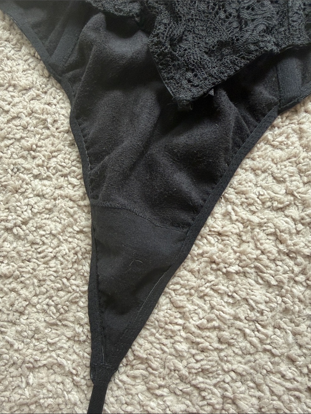 Victoria Secret Leather and lace bodysuit - Picture 3 of 4
